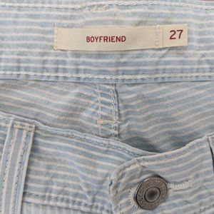 Levis Nautical Stripe Boyfriend Jeans 27